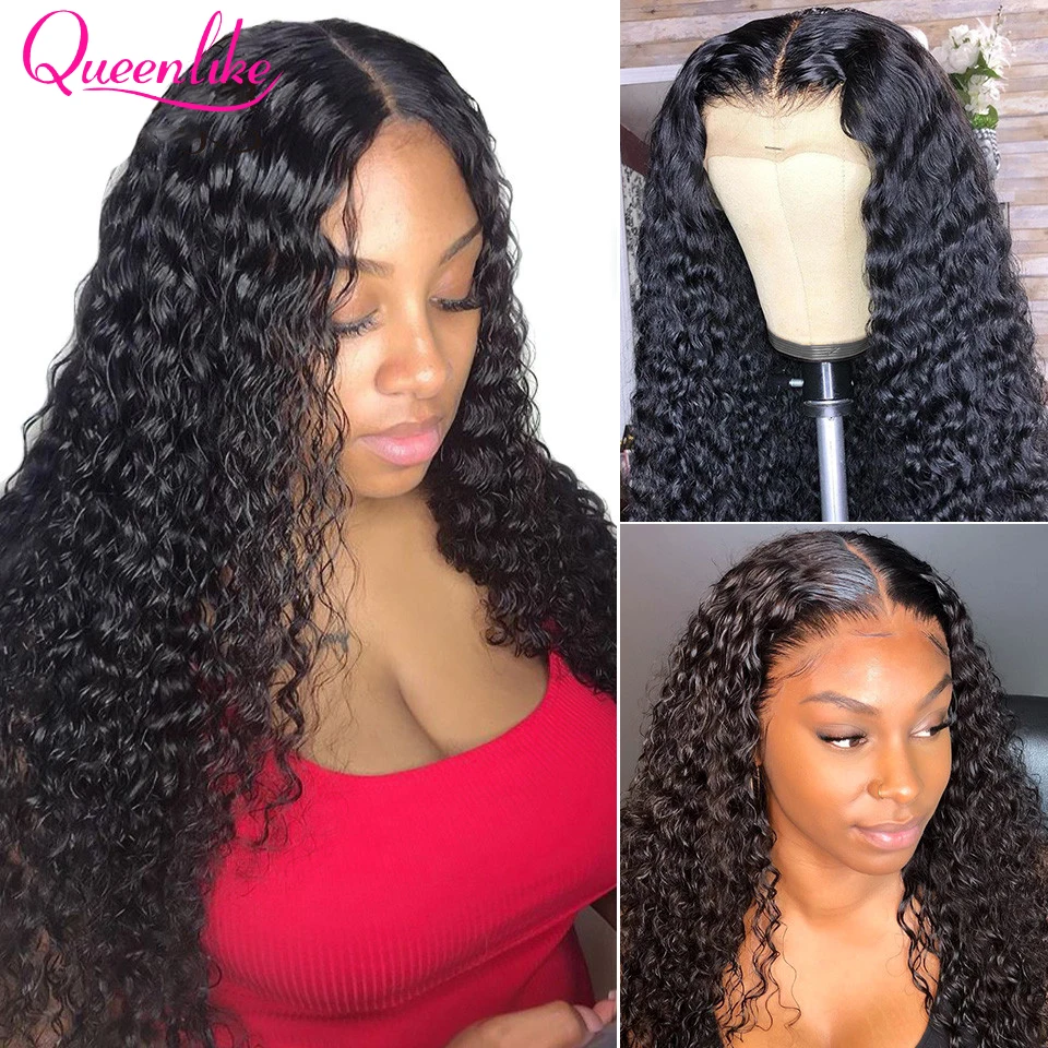 26 28 30 32 Inch Deep Wave Lace Front Human Hair Wigs Brazilian Remy Hair 13x4 5x5 6x6 Closure Wigs For Women Pre-Plucked Wig