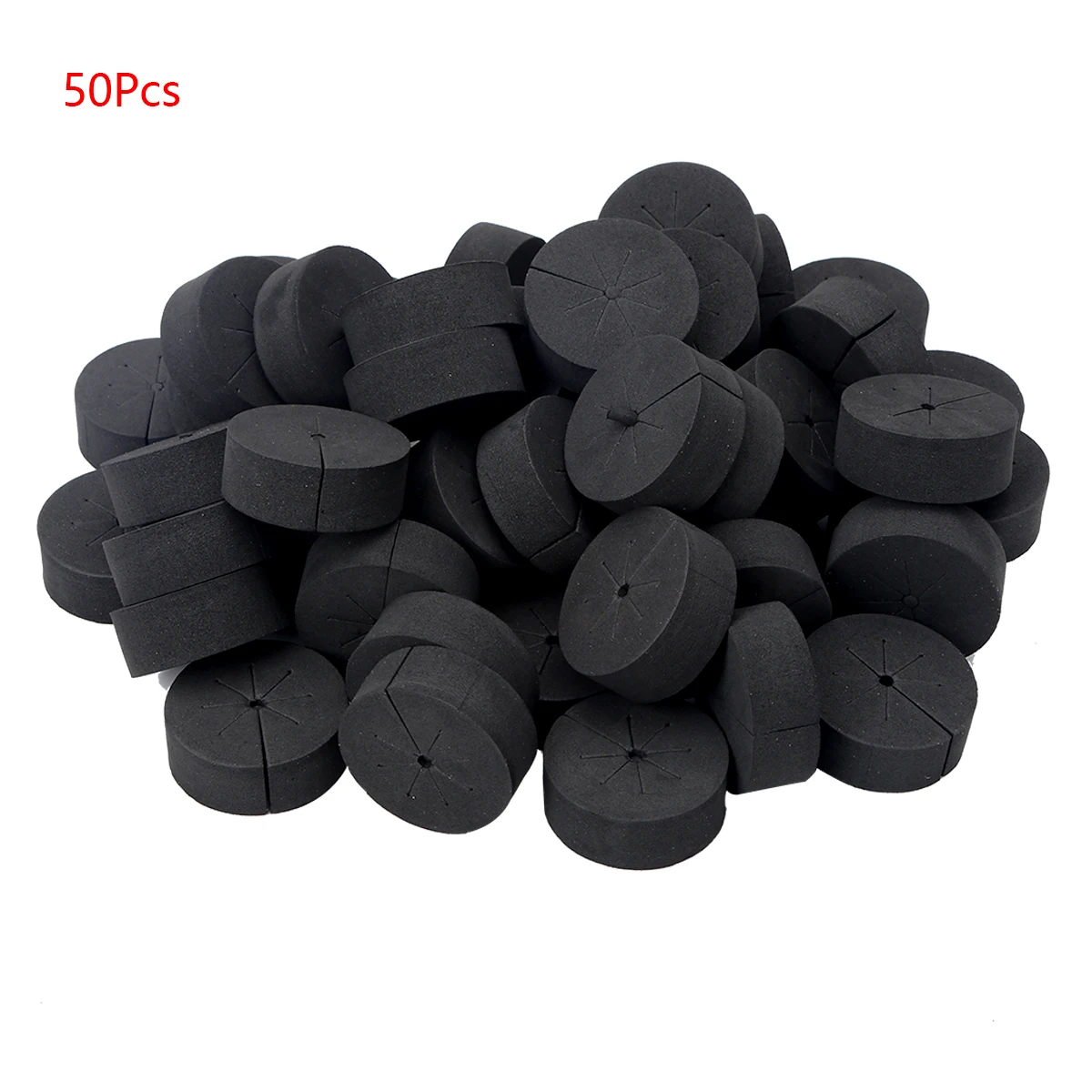 50 Garden Clone Collars Sterile Neoprene Foam Inserts Fruit Vegetable Growing Cloning Gadgets for Hydroponics Gardening Supplies