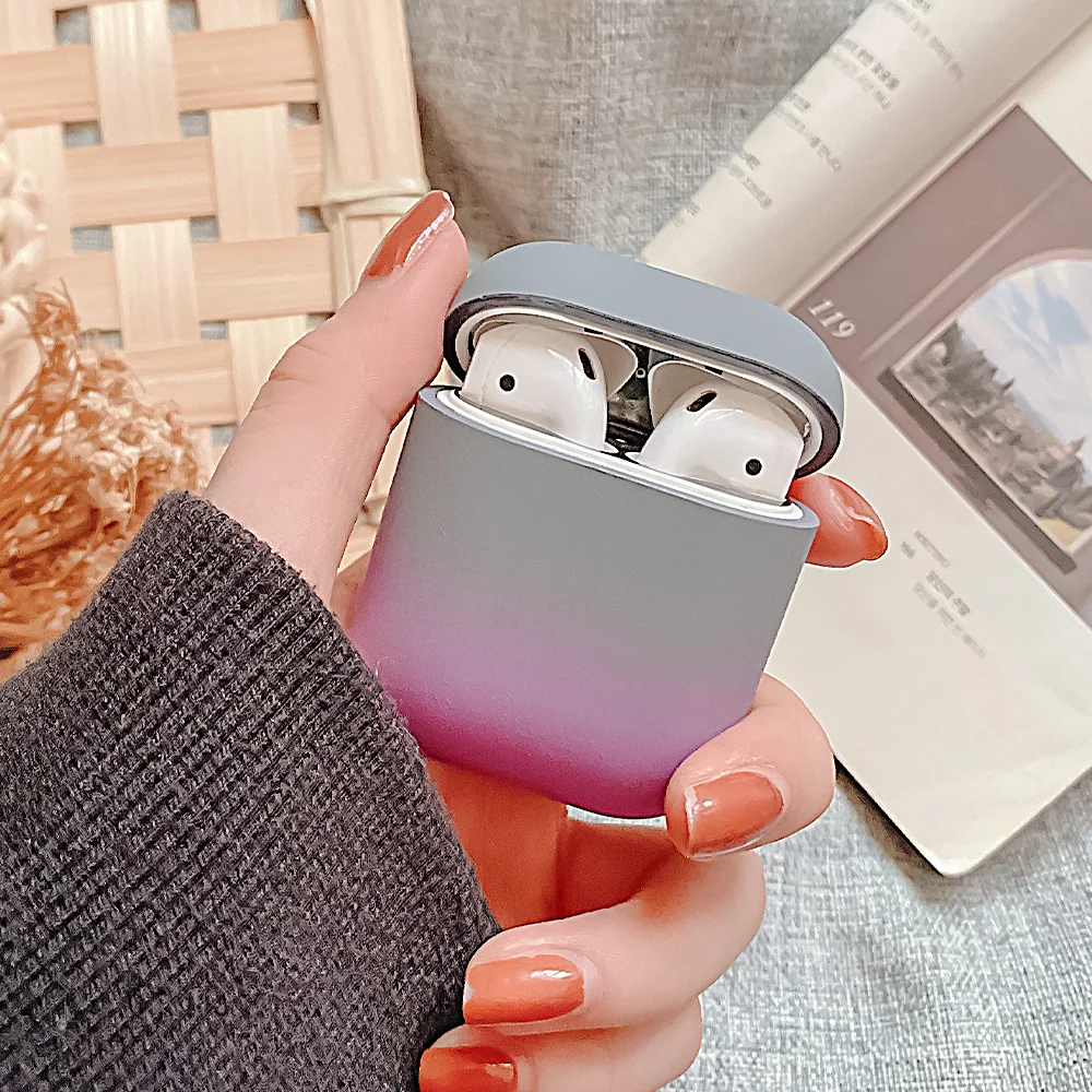 Case For Apple AirPods Pro Matte Gradient Cute Candy Color Earphone Cover For AirPods Pro Protection Luxury Hard PC Accessories