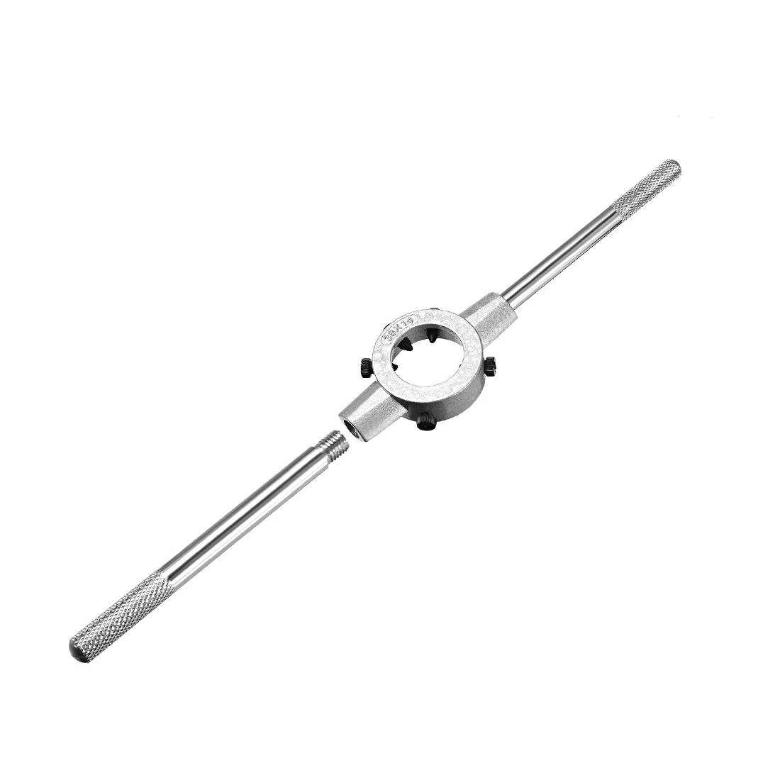 uxcell 38mm ID Round Die Stock Handle Wrench,for M12-M16 Round Die,Adjustable Die Holder