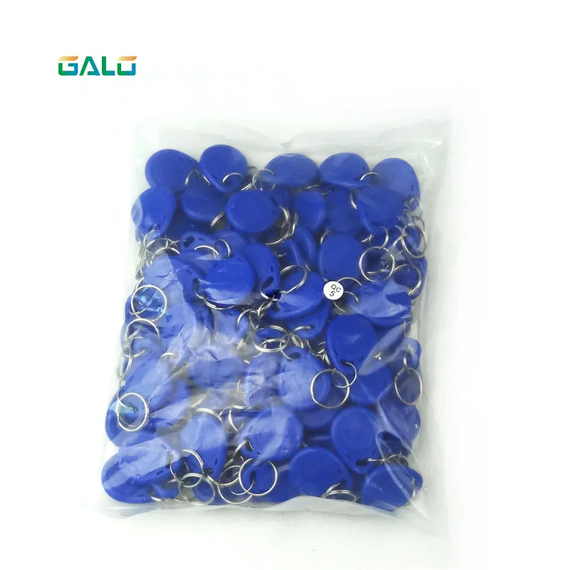 Geen. 2; 100 Stks/partij Kaart Rfid 125Khz Smart Card Rfid Tag (Bule Rood Geel) Oem