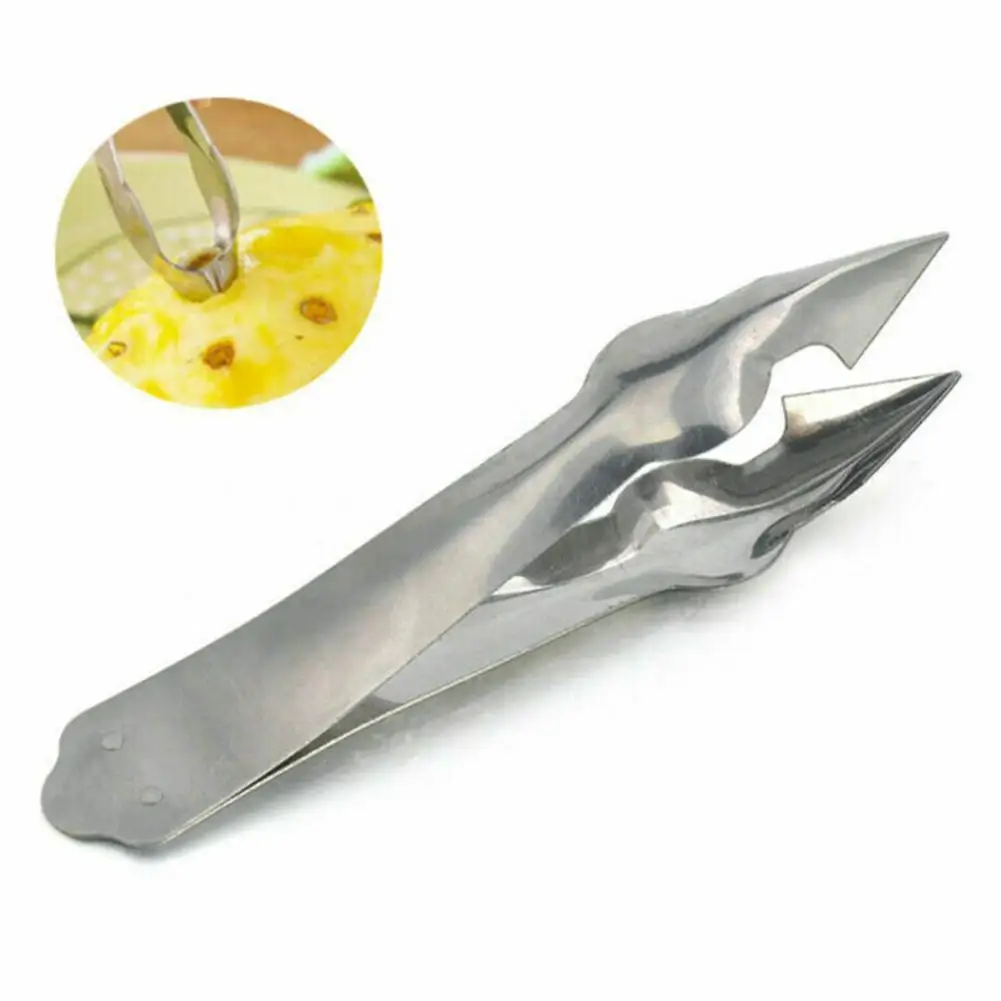 สับปะรด Eye Remover คลิปผลไม้เครื่องมือ Peeler Slicer แหนบเครื่องครัว