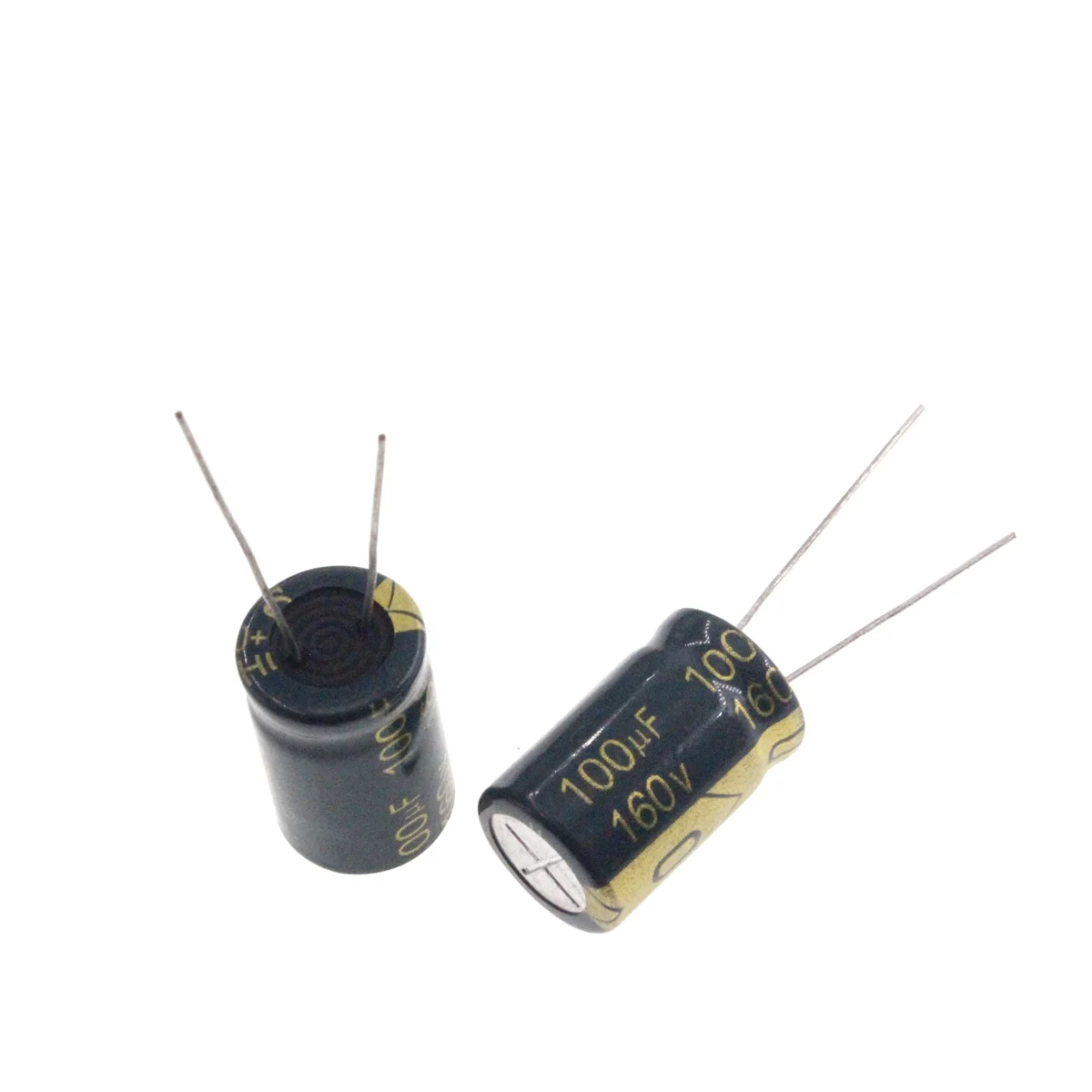 5pcs High frequency low resistance aluminum electrolytic capacitor 160V100UF 100uf160v volume: 13x20