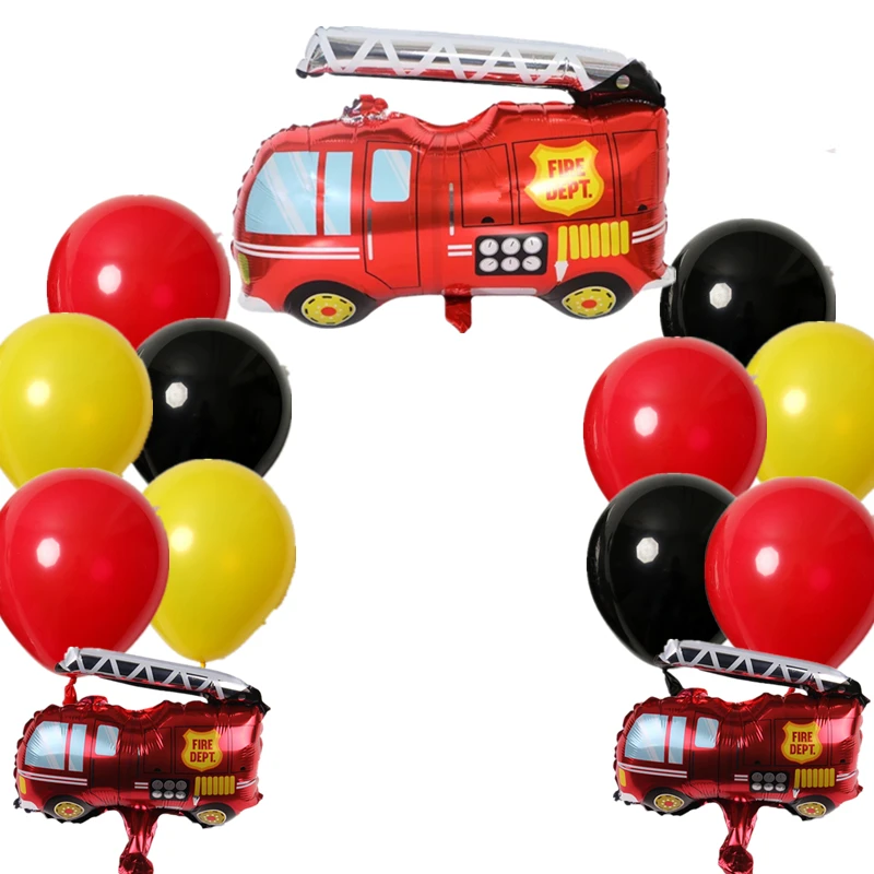 1pc auto pellicola di alluminio palloncino trasporto serbatoio auto treno bambini compleanno giocattolo decorazione festa palloncini in alluminio globos