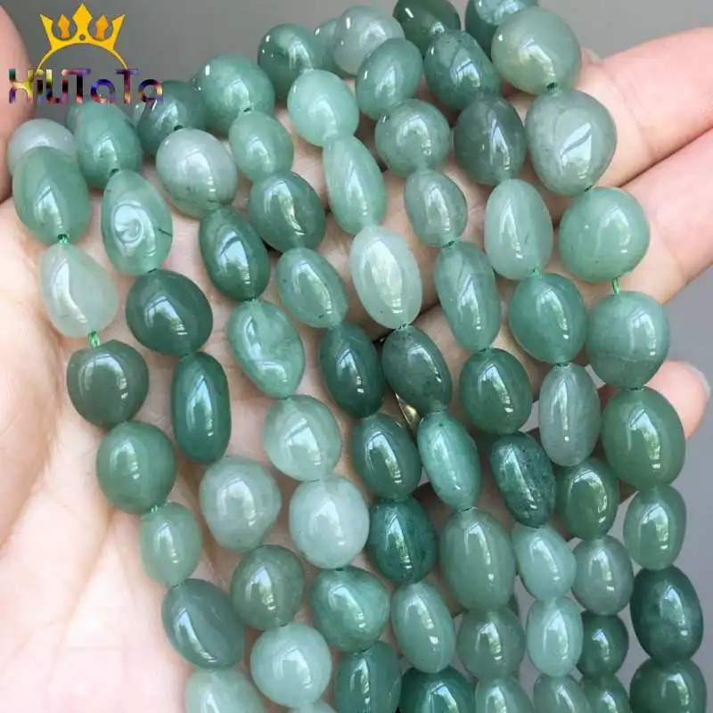 Perles rondes en pierre d'aventurine verte naturelle irrégulière, bijoux de bricolage, boucles d'oreilles exécutives, breloque de bracelet, 15 en effet, 8-10mm