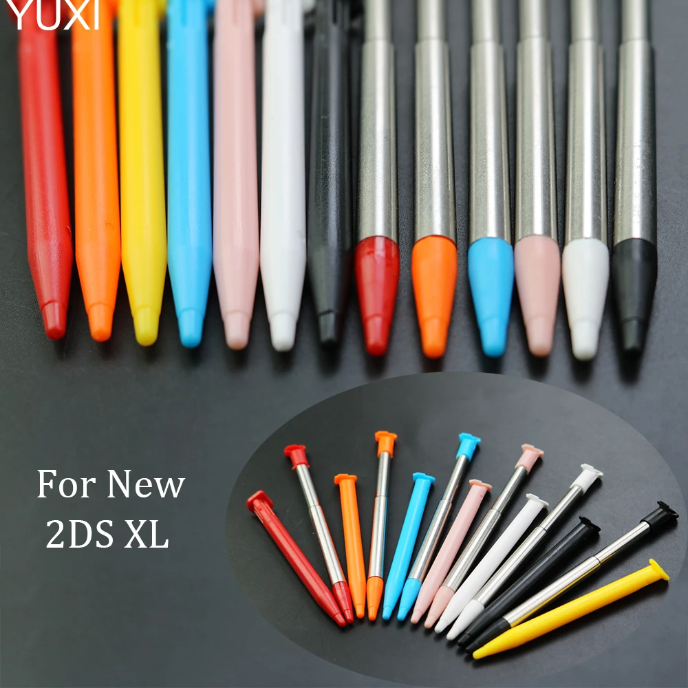 YUXI 1PCS Touch Pen Metal Telescopic Pen & Touch Pen Plastic for New 2DS LL XL