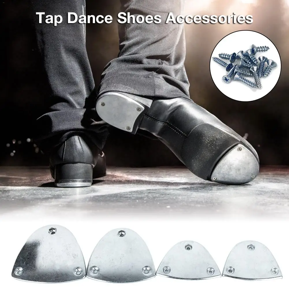 Tap Dance Step Dance Latin Dance Shoes Aluminum Pad Tap Dance Accessories Aluminum Stompers Clogging Taps Regular Nail-On Set 4