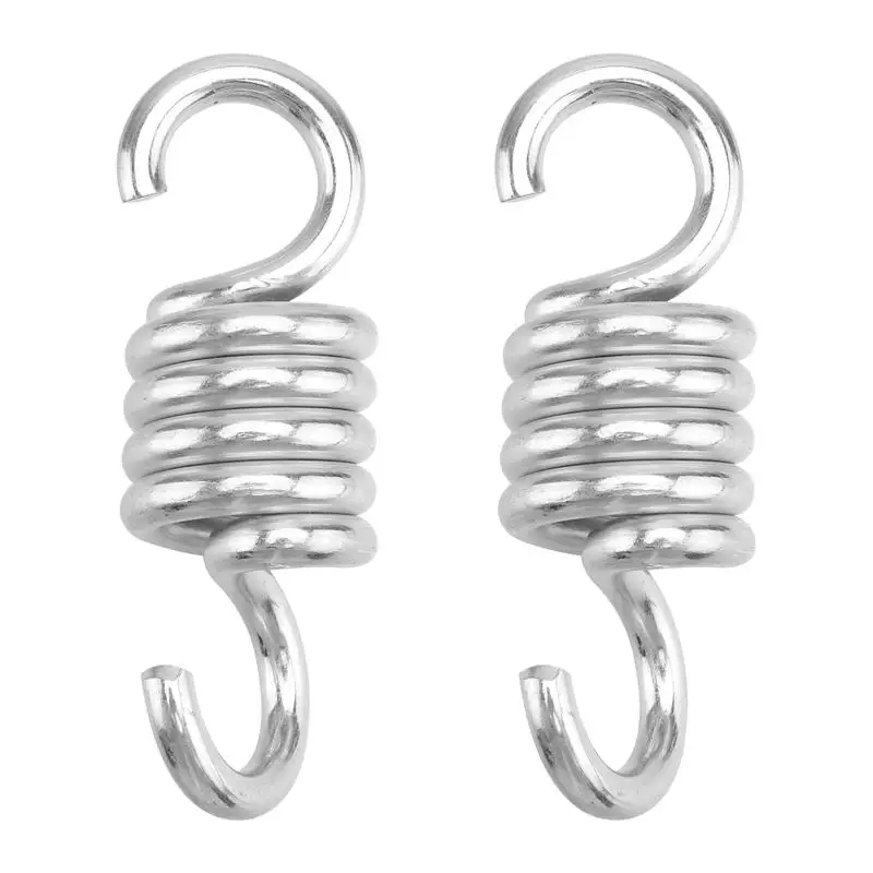 2Pcs Hammock Chair Hanging Porch Swing Spring Heavy Duty Stainless Steel Hammock Swing Hardware Dual Swivel Hooks (6.7mm)