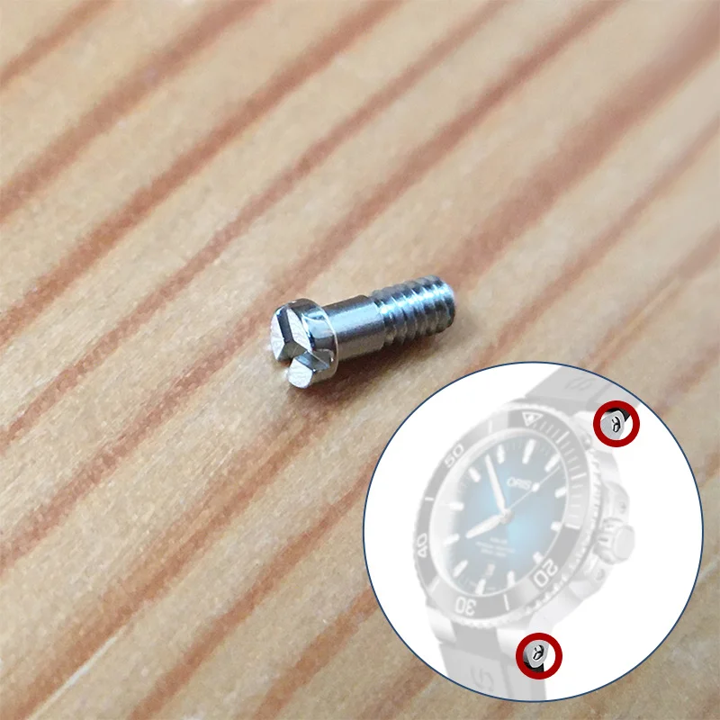 three pyramid watch band screw for ORIS AQUIS 733 automatic watch strap