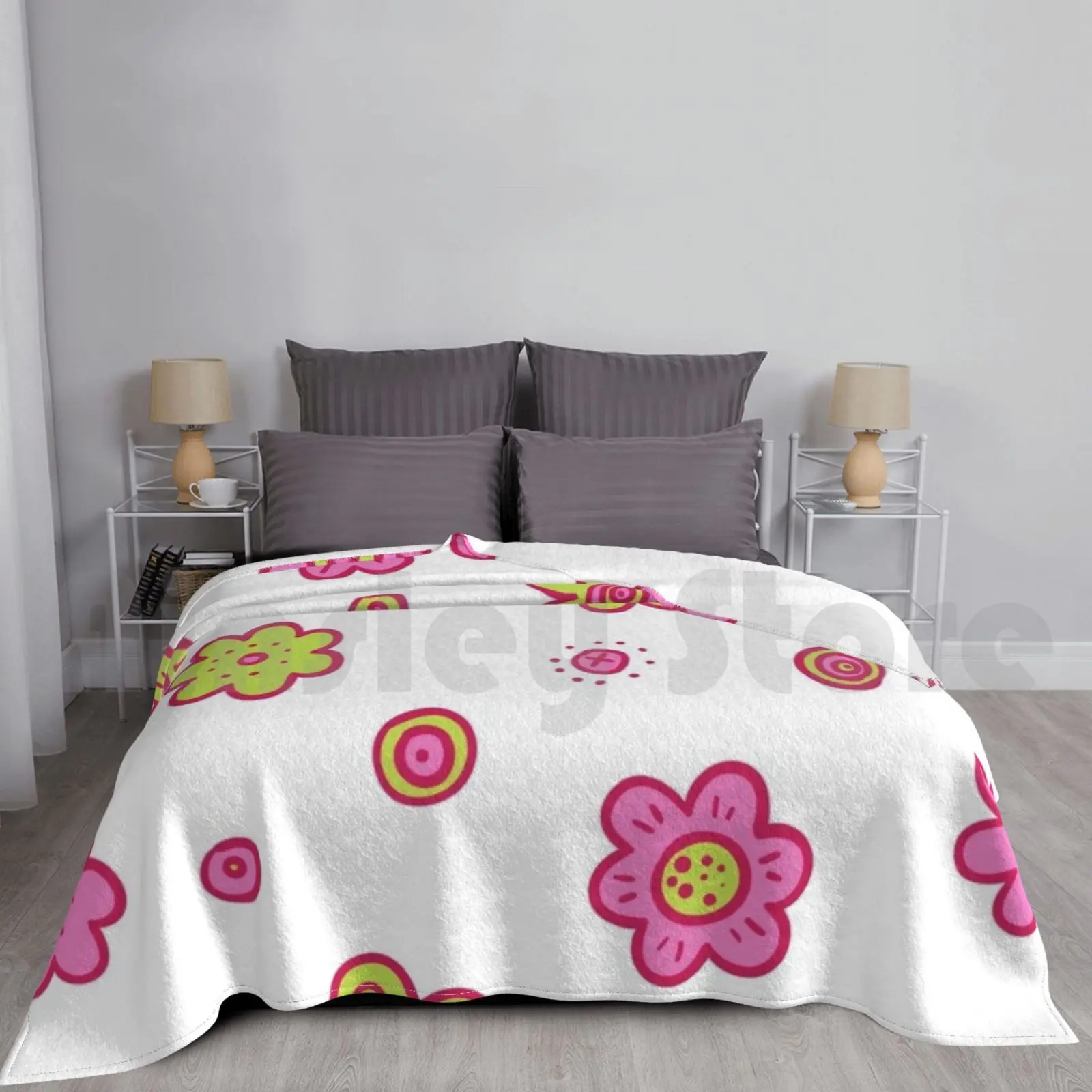 Flower Lovers Blanket For Sofa Bed Travel Nice For Girlfriend Spring Good Birthday For Teen Girls For Men For