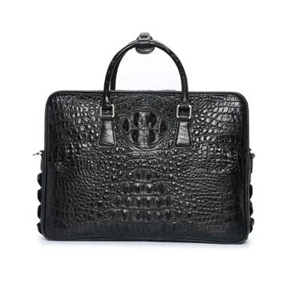 madun new arrival Thailand  crocodile bag men briefcase  male crocodile  handbag  business   fashion  high-capacity Men bag