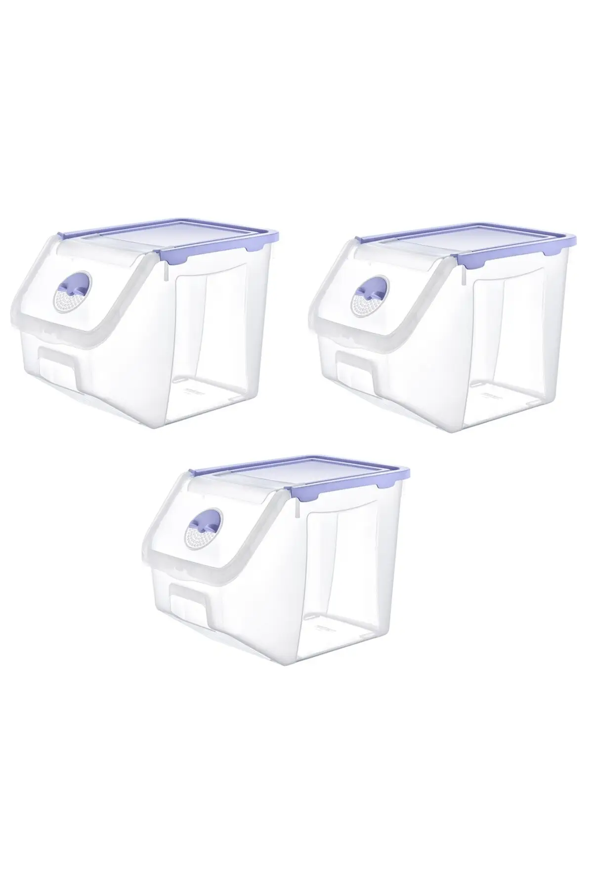 3 Pieces Potato Onion Grail Storage Container 14 Liter Transparent storage box container Potato onion organization buckets