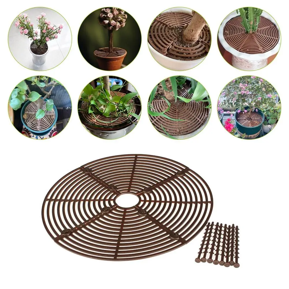 

Plant Pot Grid Flower Pot Cover Root Plant Protection Cover Baby Safety Plant Protector Flowerpot Mouse Protection Net