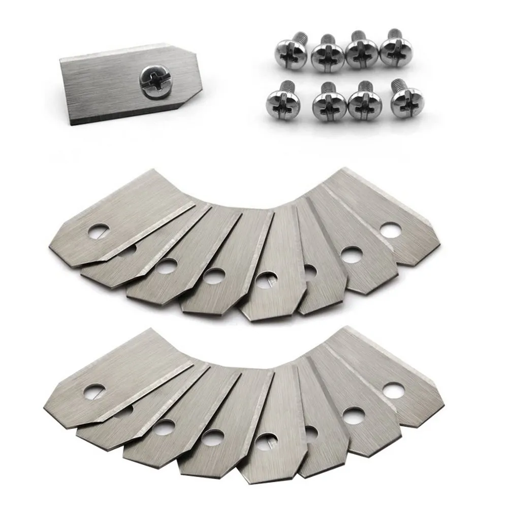 Lâmina de Substituição do Cortador de Robô Durável Lâmina Anti-ferrugem para Husqvarna Cortador de Grama de Jardim Novo 35*18*0.75 mm 30 Pcs