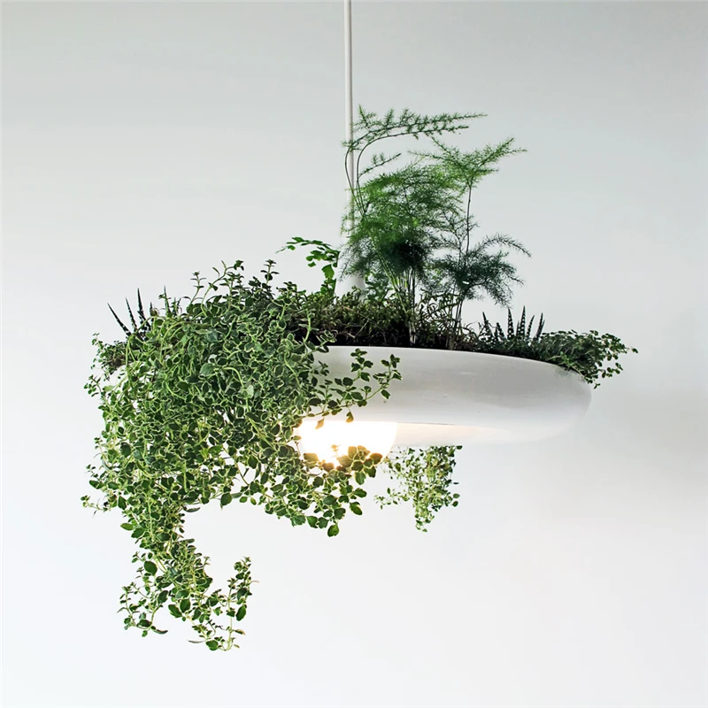 Modern Sky Garden Plant Led Pendant Lights DIY Bedroom Hanging Lamp Bar Home Cafe Kitchen Dining Room Light Fixtures Home Decor