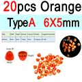 20 Naranjas 6x5mm A