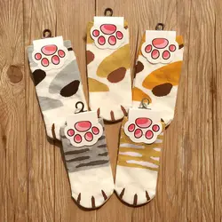 Kawaii Cotton Socks Cute Cats Kitty Claws Ankle Short Socks For Lady Girls Summer Spring Cartoon Funny Paw Socks Women