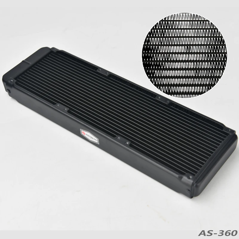 Imagem -02 - Syscooling-aluminum Radiator As360 36 mm de Espessura 360 mm Instale Fãs com Rosca g1 4