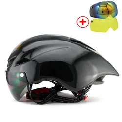 Cascos De ciclismo para hombre y mujer, cascos De seguridad con visera para deportes al aire libre, MTB, 13 colores, nuevo diseño