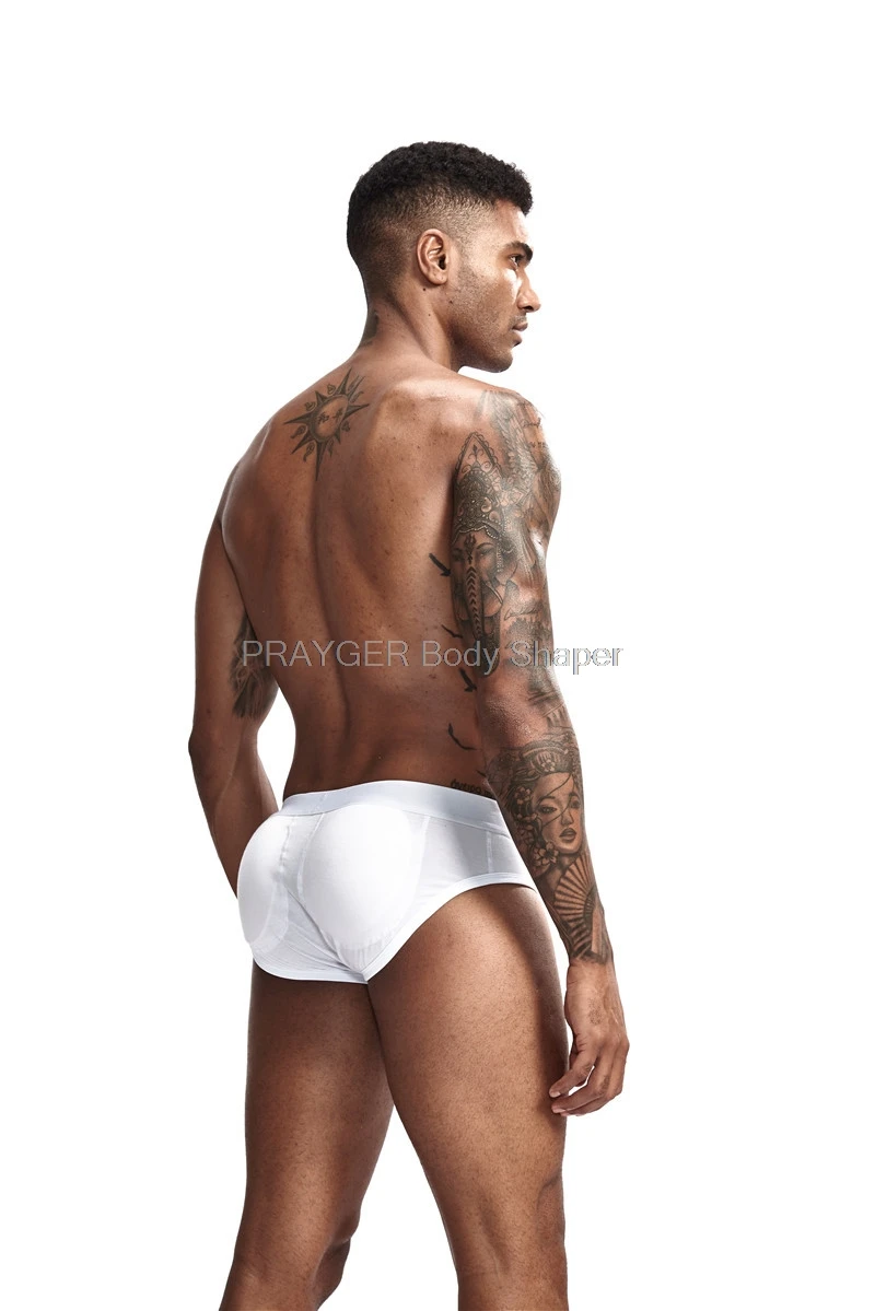 Calcinha masculina para levantar a bunda, roupa íntima para modelar o corpo, melhora a glúteo, com almofada