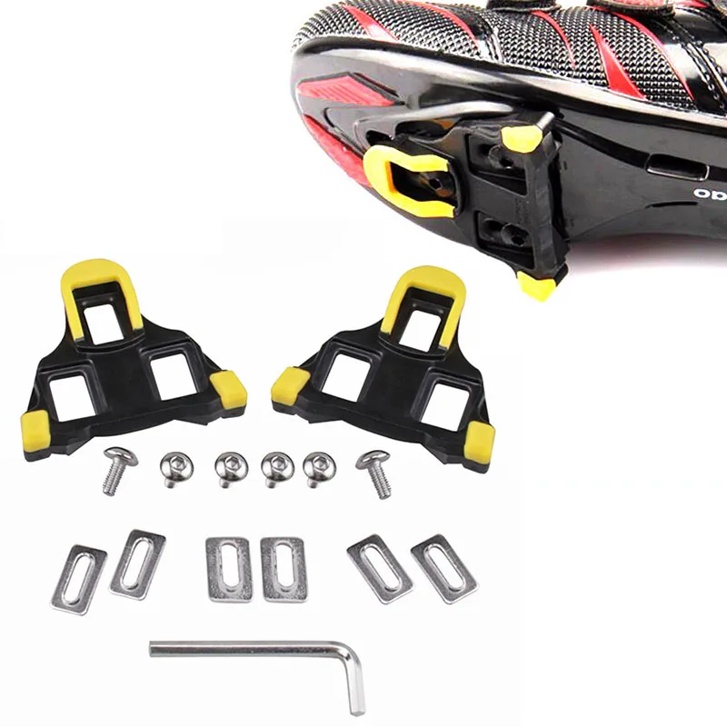 1 Paar Racefiets Zelfsluitende Pedaal Cleats Set Universele Fiets Pedalen Schoenplaten Voor Shimano SPD-SL