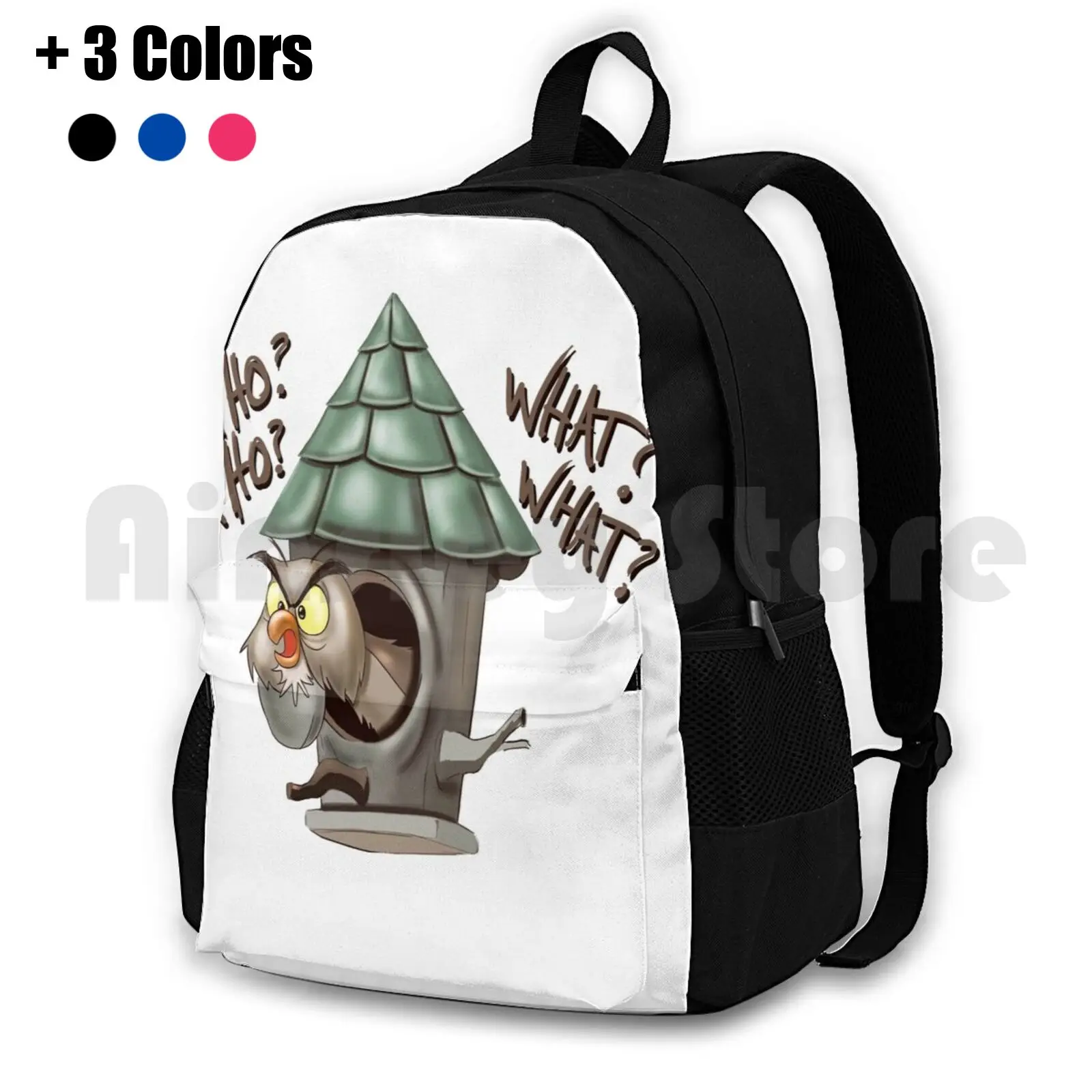 Archimedes Who Who What What ? Outdoor Hiking Backpack Riding Climbing Sports Bag Sword In Stone Archimedes Cartoon Owl Hoot