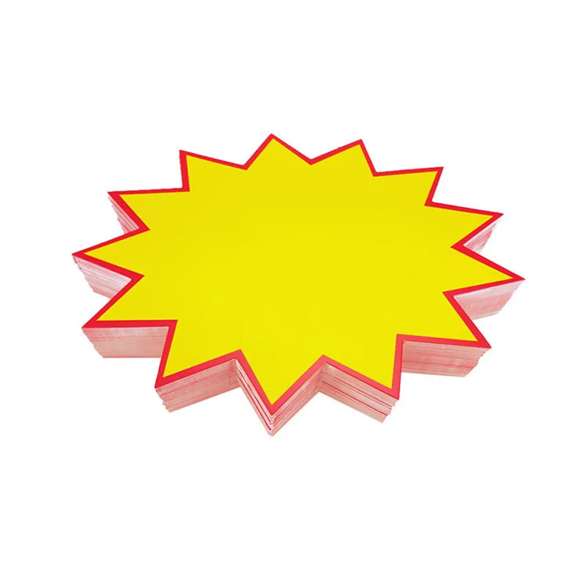 200pcs POP Explosion Poster Promotions Sale Paper Card Board Price Label Tag Signage Store Display Advertising