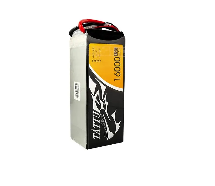 TATTU 16000mAh 22.2V 6S LiPO Battery 15C for Big Load Multirotor Hexacopter for agricultural drone/ UAV drone