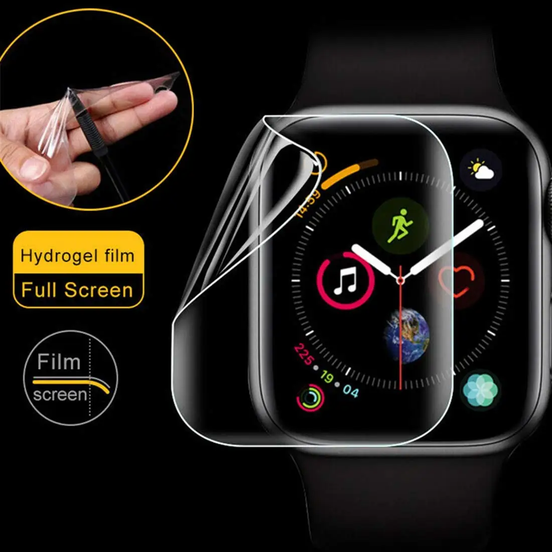 Soft Screen Protector For apple watch 7 45mm 41mm 44 38 cover film 9D Protective Full Coverage iwatch series 6 5 4 3 2 1 42 40mm