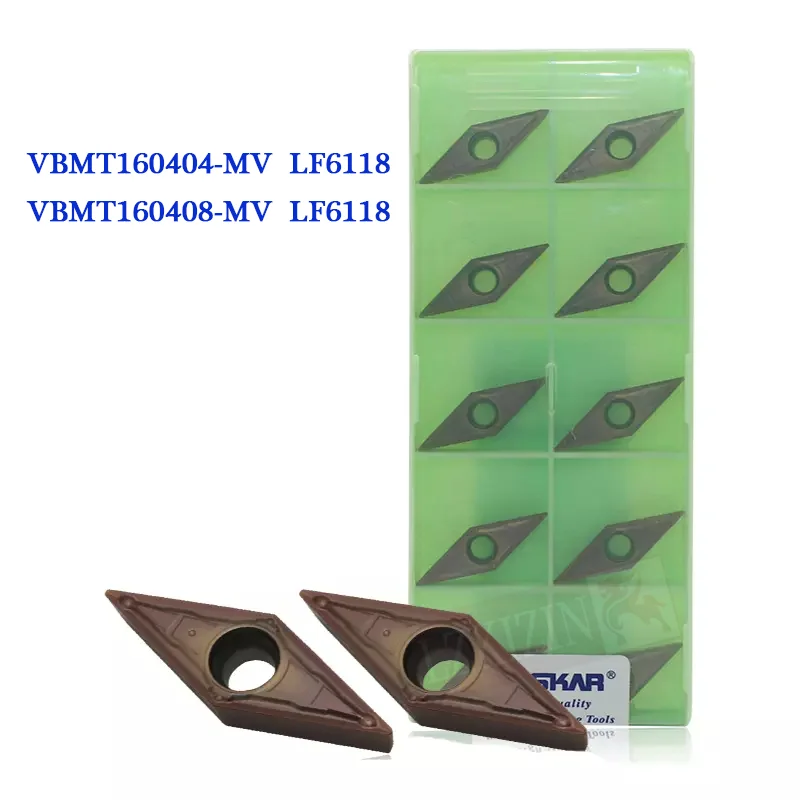 10шт DESKAR VBMT 160404   VBMT 160408   MV LF6018 LF6118 Твердосплавная вставка VBMT Лезвие Токарный станок с ЧПУ Токарный инструмент для нержавеющей стали