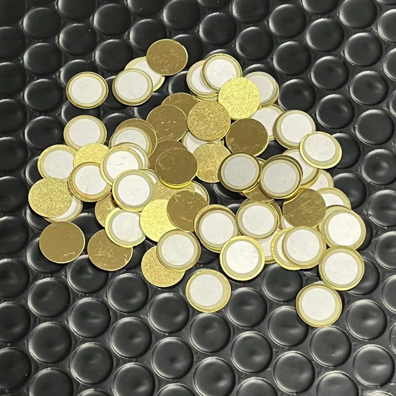 10ピース/ロット10ミリメートル圧電ブザーサウンダセンサートリガードラムディスクワイヤー銅圧電ブザーブザースピーカーdiy