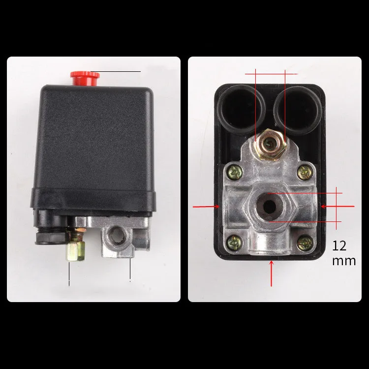 NIFA – interrupteur de compresseur d'air, accessoires de pompe pneumatique automatique, valve de pression verticale réglable à quatre voies