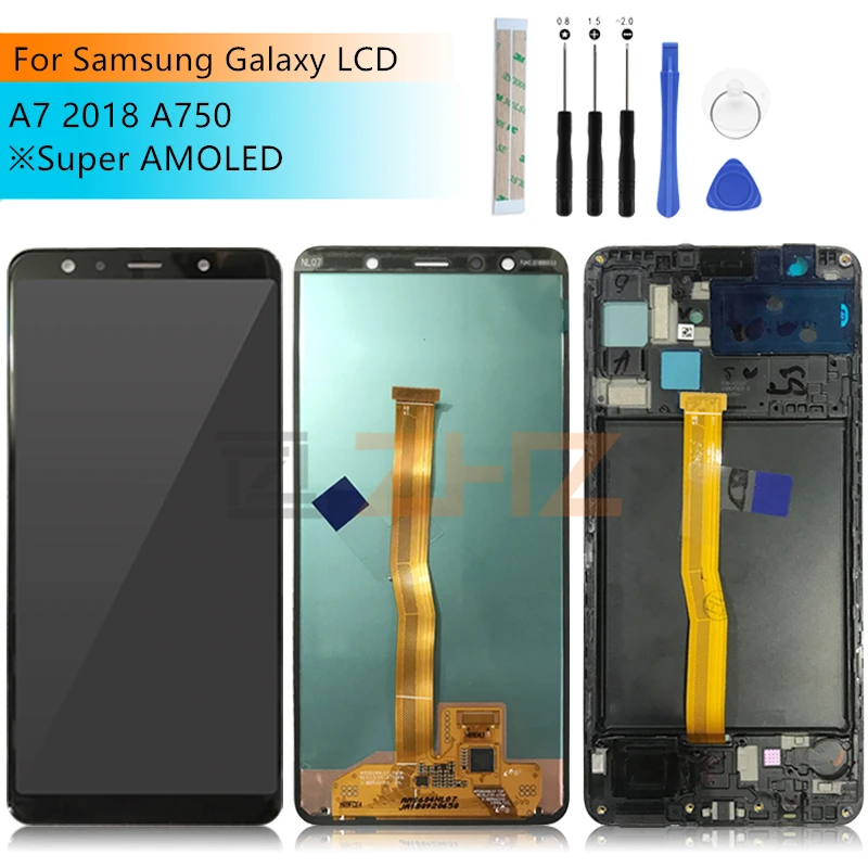 For Samsung Galaxy A7 2018 LCD Display Touch Screen Digitizer Assembly SM-A750F A750F A750 lcd a7 2018 repair parts