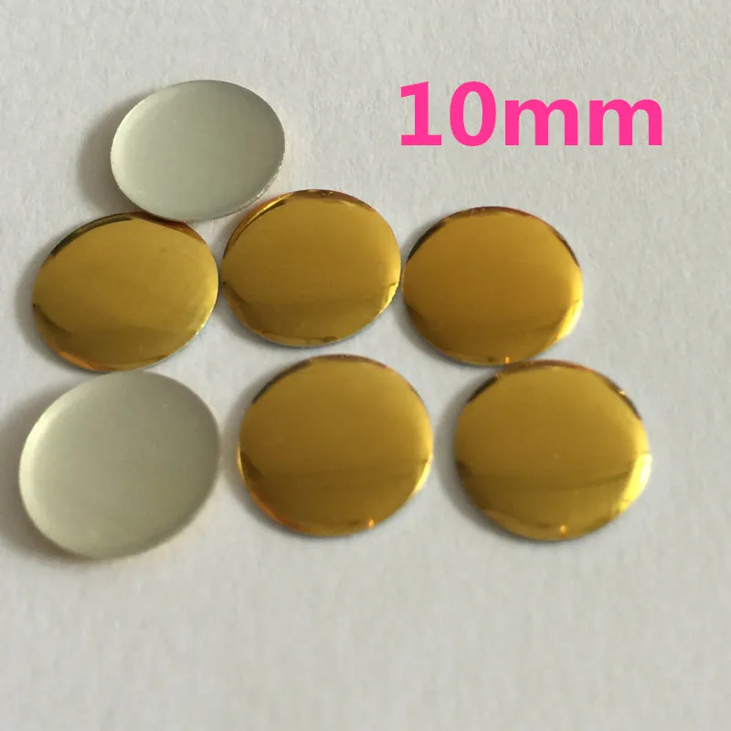 1440pcs/10gr 10*10mm Nailhead Round Gold Hotfix Aluminum Rhinestuds FlatBack Iron On DIY Studs  For Diy Accessories