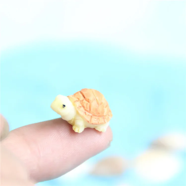 2pcs/set Fish Tank Decoration Simulation Turtle Aquarium Accessories Cute Resin Tortoise for    Ornament