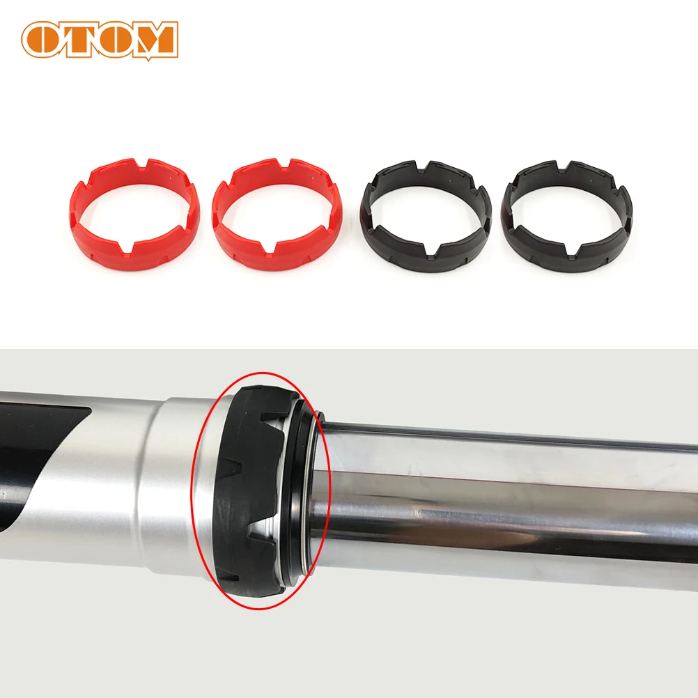 OTOM 2 Colors Motorcycle Front Shock Absorber Anti-wear Ring Fork Wear Sleeve Protection Seat Post Clamp Fixed Tube Clip For KTM