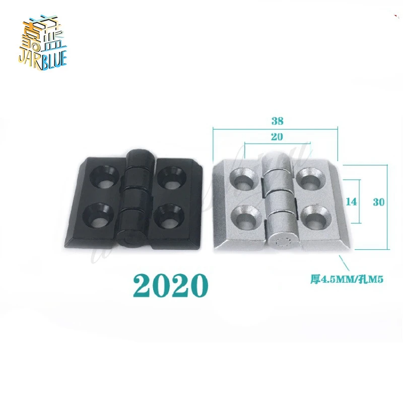 1PC 2020 3030 3040 4040 Aluminum Profile Metal Hinge, Zinc Alloy Hinge with Screws Optional