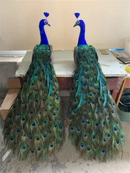 artificial bird large 120cm beautiful feathers peacock model foam&feathers bird handicraft,home garden wedding decoration a2638
