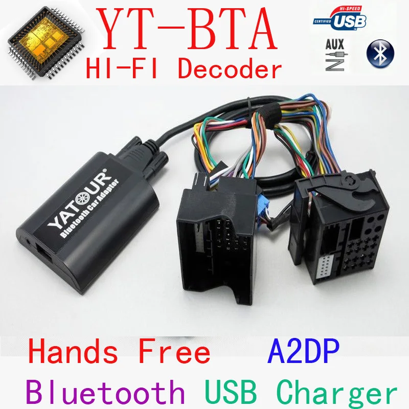 

Yatour BTA Bluetooth Hands Free Call Smart Phone A2DP Car kits For Renault VDO/Blaupunkt quadlock 12pin fakra 2009+