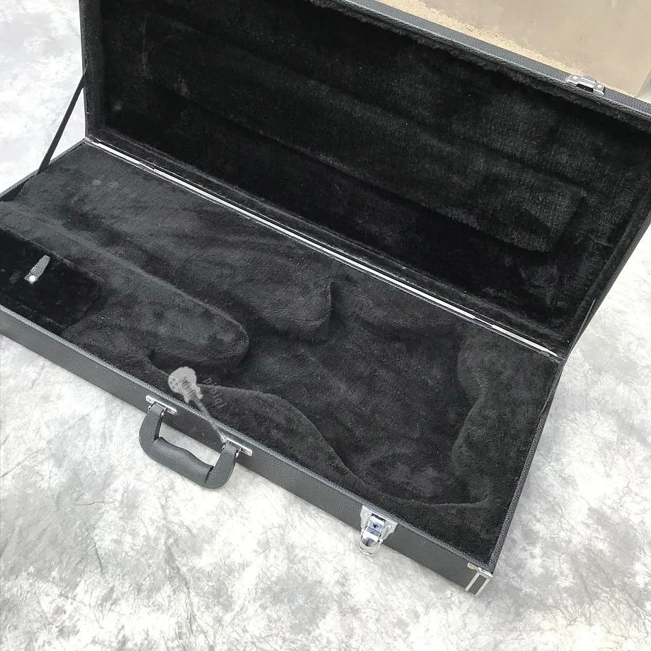 Made in China, black cuboid guitar case, headless exclusive guitar case, best choice for transportation, color customizable.