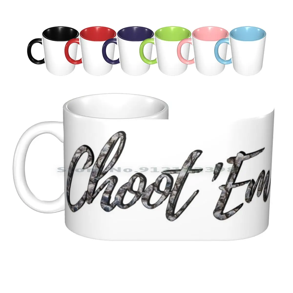 Choot 'em ~ Swamp People Ceramic Mugs Coffee Cups Milk Tea Mug Swamp People Choot Em Choot Shoot Pun Alligator Gator Swamp