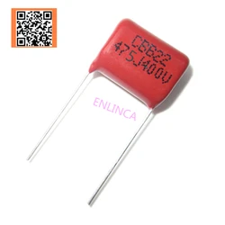 3pcs CBB 400V 4.7UF 475J 400V 5% DIP CBB Polypropylene film capacitor
