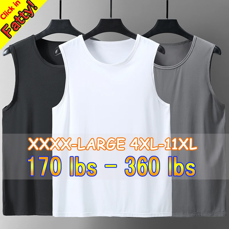 Men Tank Tops Ice Silk mesh tops Loose Casual Mens Summer Sleeveless vest Oversized men bodybuilding Tank Tops workout clothes