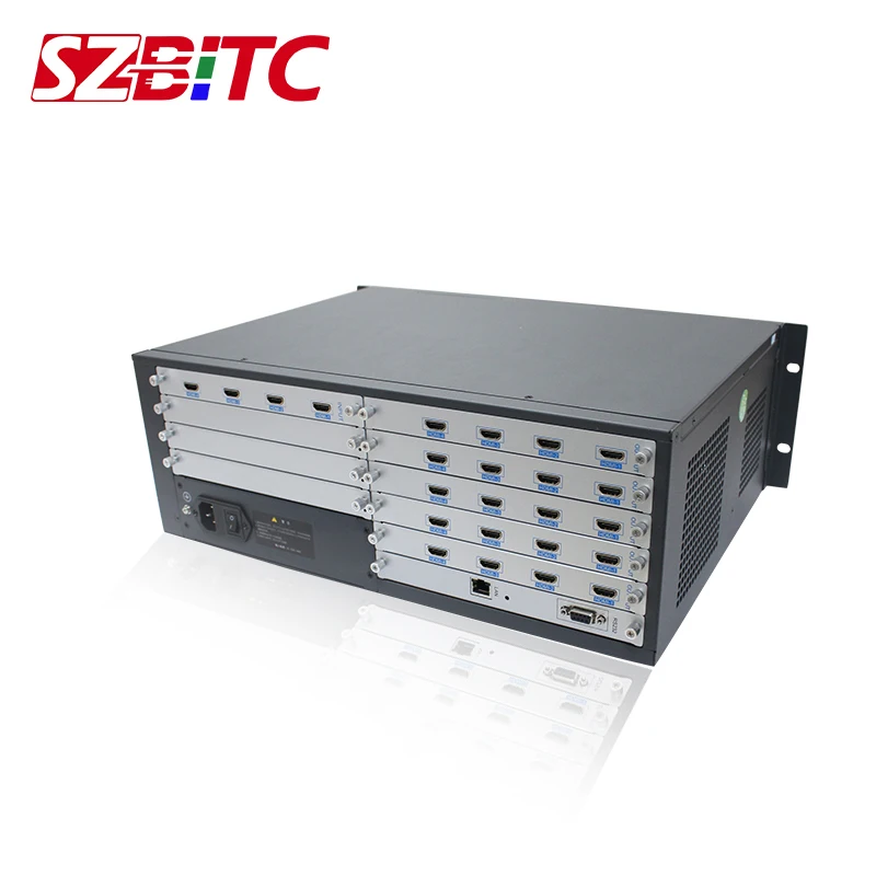 SZBITC Video Wall Controller 4x20 HD Matrix with Seamless Switching PIP Roaming For LCD,TV Solt Card Design with Wifi Control