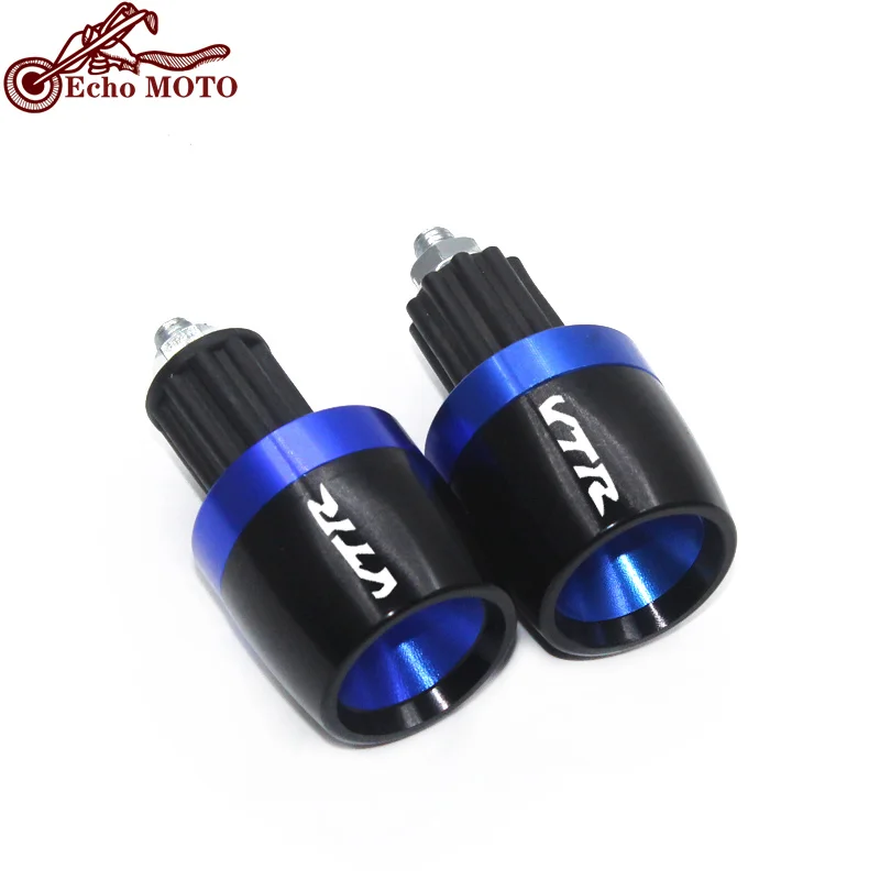 For Honda VTR1000F/FIRESTORM VTR 1000 F 1998-2005 CNC Logo Plugs Motorcycle 7/8'' 22mm Handlebar Moto Handle Bar Grips Cap Ends view 4
