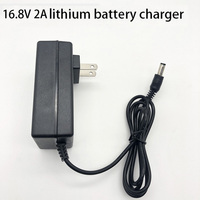 DC 21V/1A 8.4V/2A 16.8V/2A Lithium battery charger DC5.5mm*2.1mm 1m Charging adapter Overload protection