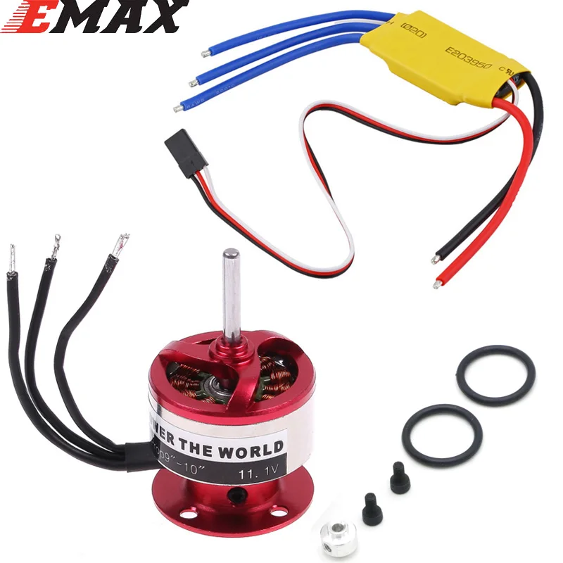 飛行機用emax-outrunnerモーター、xxd、1200kv、30a esc