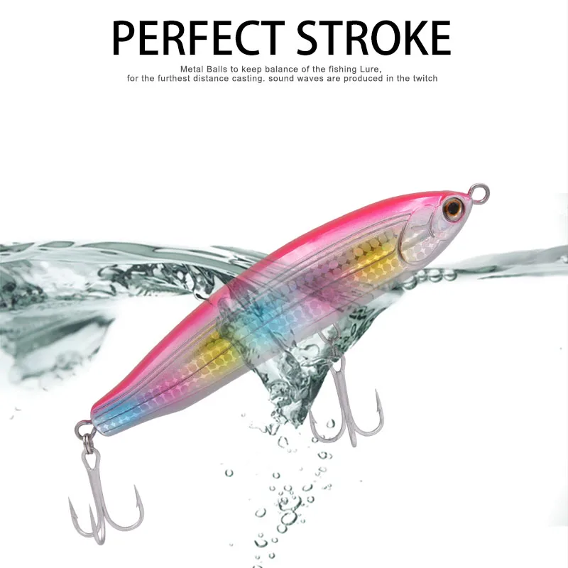 Wondershot D07 Hot model quality pencil 1PC 12cm 33g Hard Fishing Lure Topwater Lake River Fishing Wobblers Carp Fishing Baits