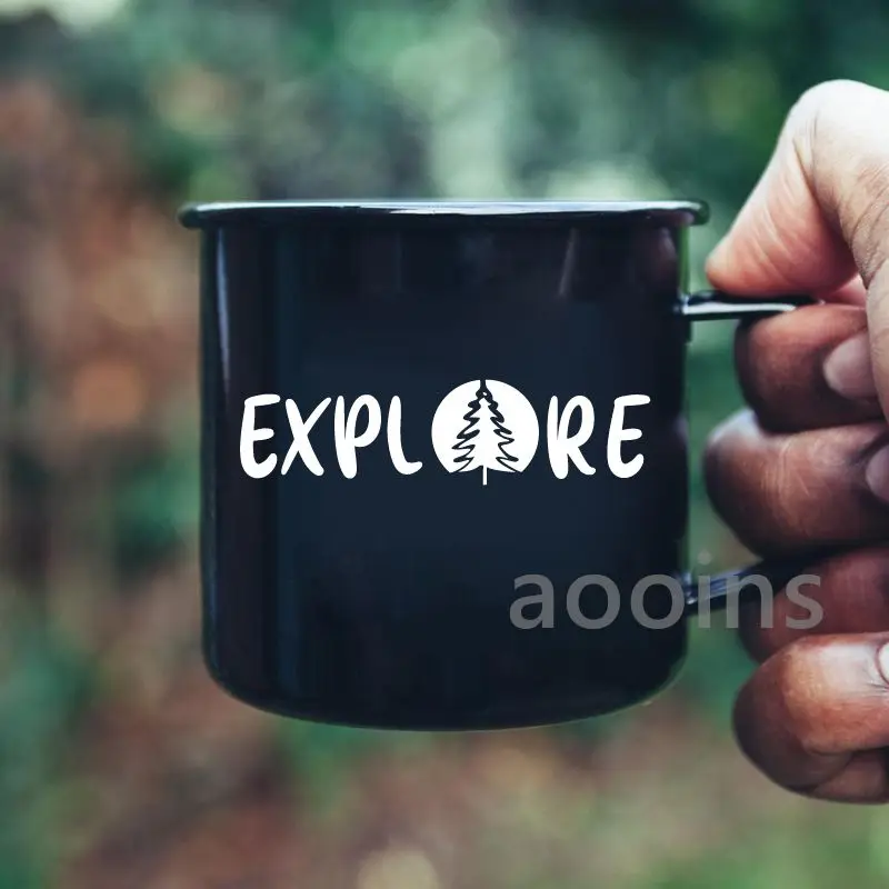 Adventure Awaits Explore More Vinyl Sticker Car Camper Window Mug Water Bottle Decor , Laptop Decals for Apple Macbook Pro Decor