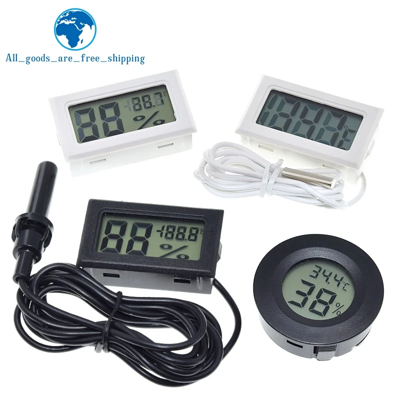 

Mini LCD digital thermometer used for freezer temperature - 50-110℃ refrigerator thermometer indoor and outdoor waterproof probe